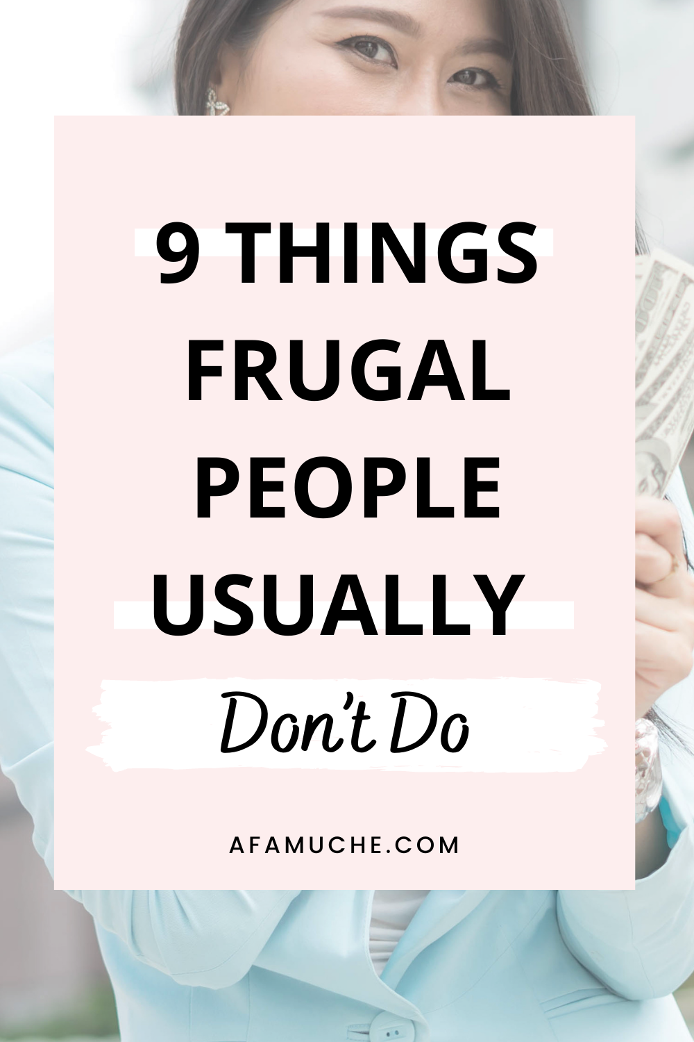 What should you not do with money?
